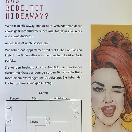 Hideaway Work & Relax, Homeoffice, W-lan, Privater Dream Garten Apartmán Neuss