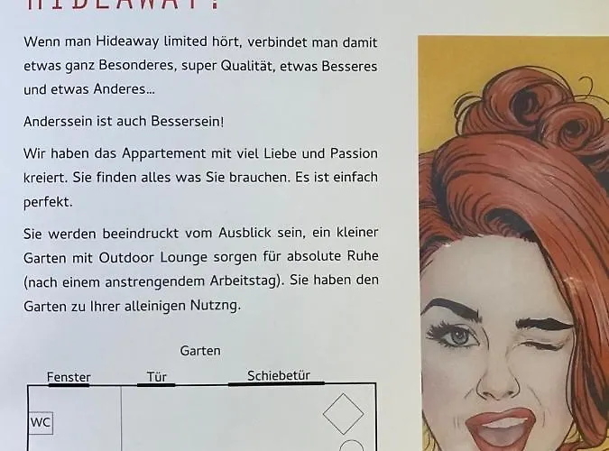 Hideaway Work & Relax, Homeoffice, W-lan, Privater Dream Garten Appartement Neuss